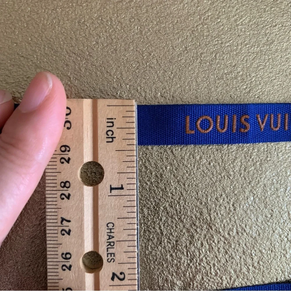 Louis Vuitton Royal Blue Ribbon 40” long x 0.5” wide Authentic gift wrapping